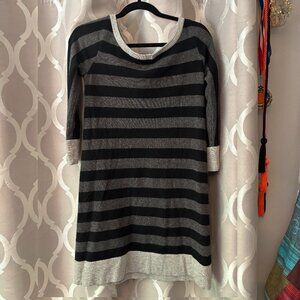 Juicy Couture Cashmere Wool Striped Sweater Dress